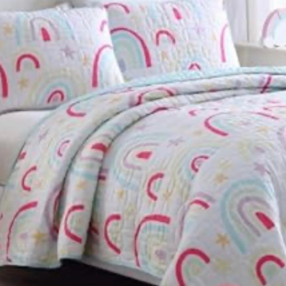 Rainbow Patterned Bedding Set - Picture 2 of 4